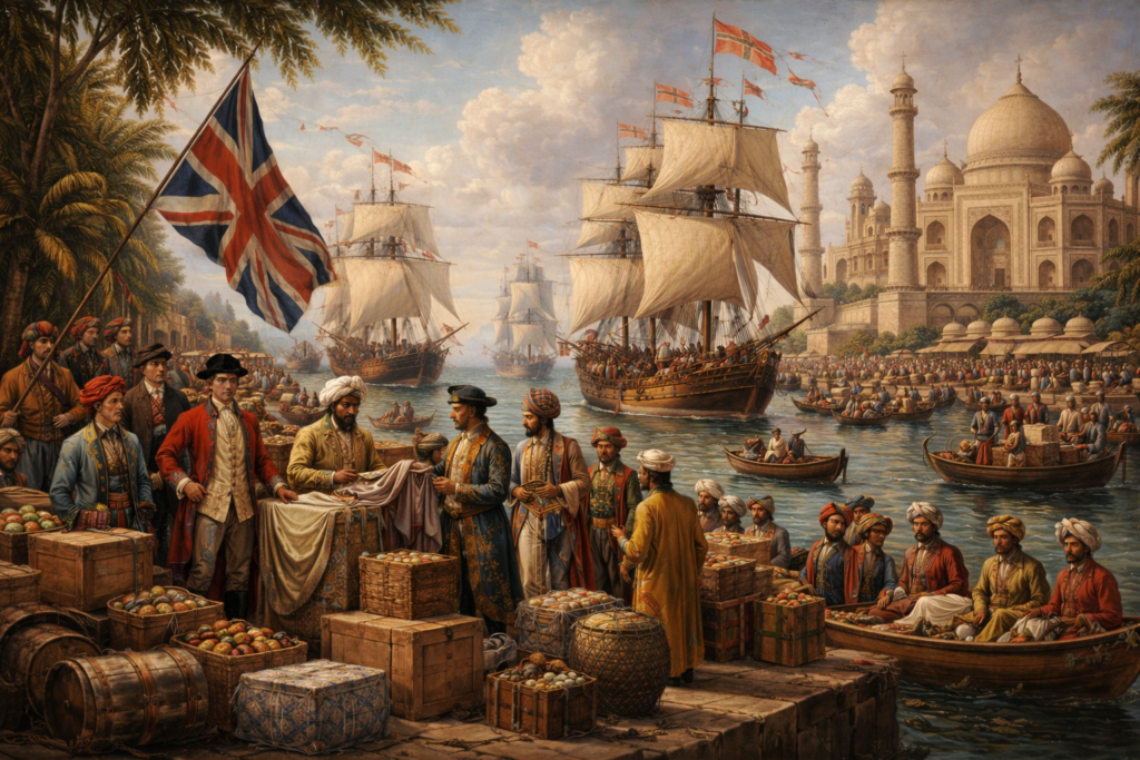 Representacion de la Compañia Britanica de las Indias Orientales