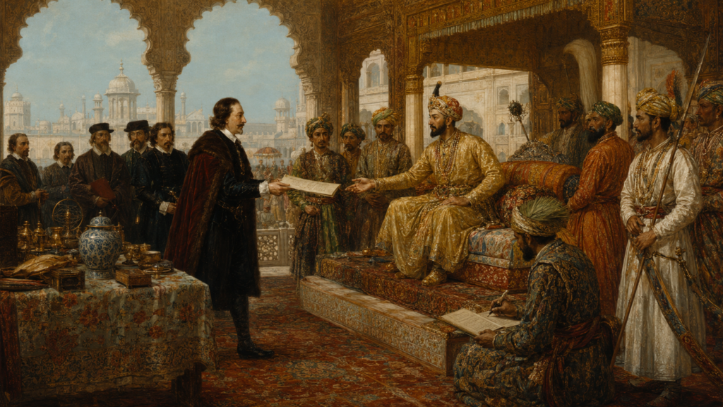 Sir Thomas Roe en la corte de Jahangir