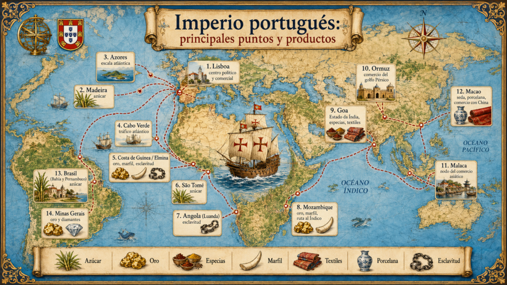 Mapa del Imperio Portugues